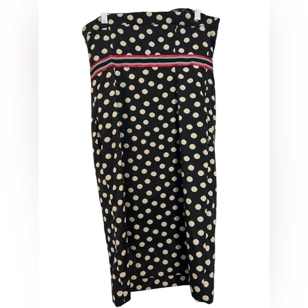 NWT Anthropologie Maeve Black Beige Polka Dot
Strapless Retro Pinup Dress Size 8 - Picture 3 of 8